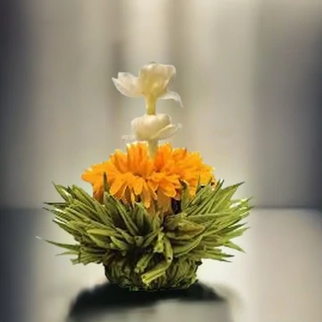 Creano - Őszibarack ízű virágzó zöld tea