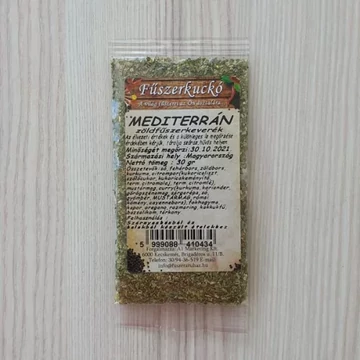 Mediterrán zöldfűszer fűszerkeverék 30g