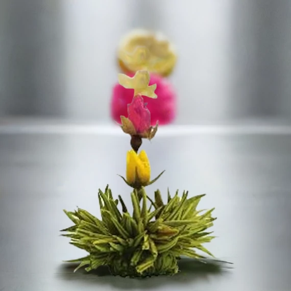 Citrom ízű virágzó zöld tea