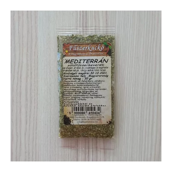 Mediterrán zöldfűszer fűszerkeverék 30g