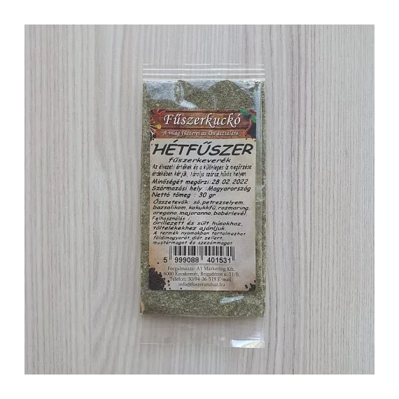 Hétfűszer  fűszerkeverék 30g